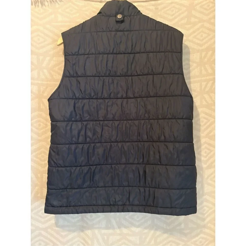 NEXT Signature Mens Black Puffer Vest Italian Fabric‎ Sleeveless Jacket